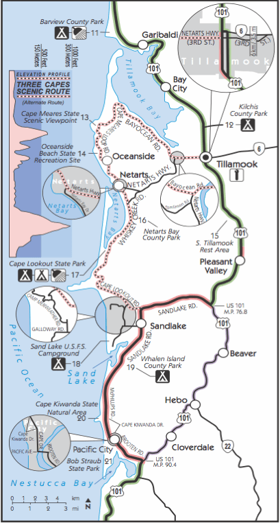Inset of 3 Capes Region